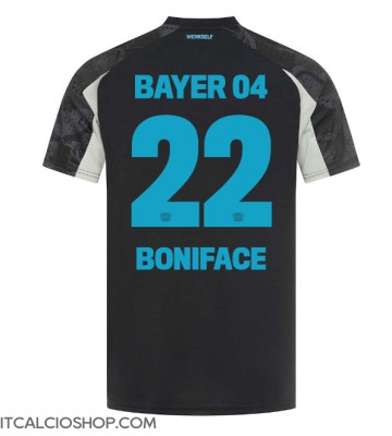 Bayer Leverkusen Victor Boniface #22 Terza Maglia 2024-25 Manica Corta